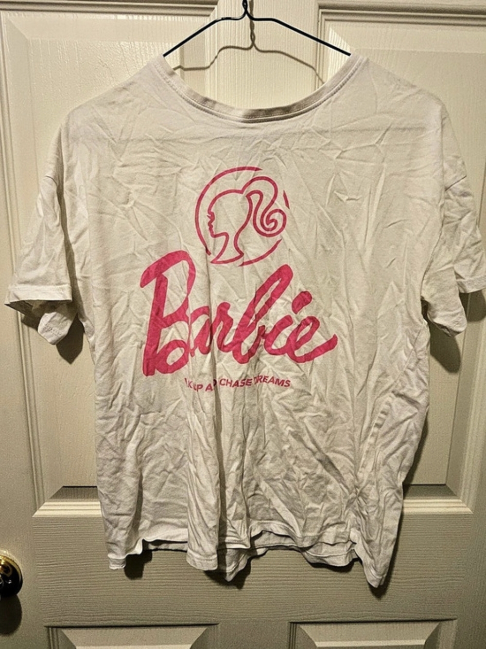 Barbie 2023 Mattel graphic tee Graphic Tee in White & Pink Size Small